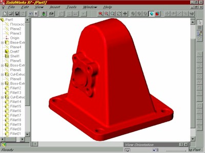 Модель, созданная в SolidWorks 97